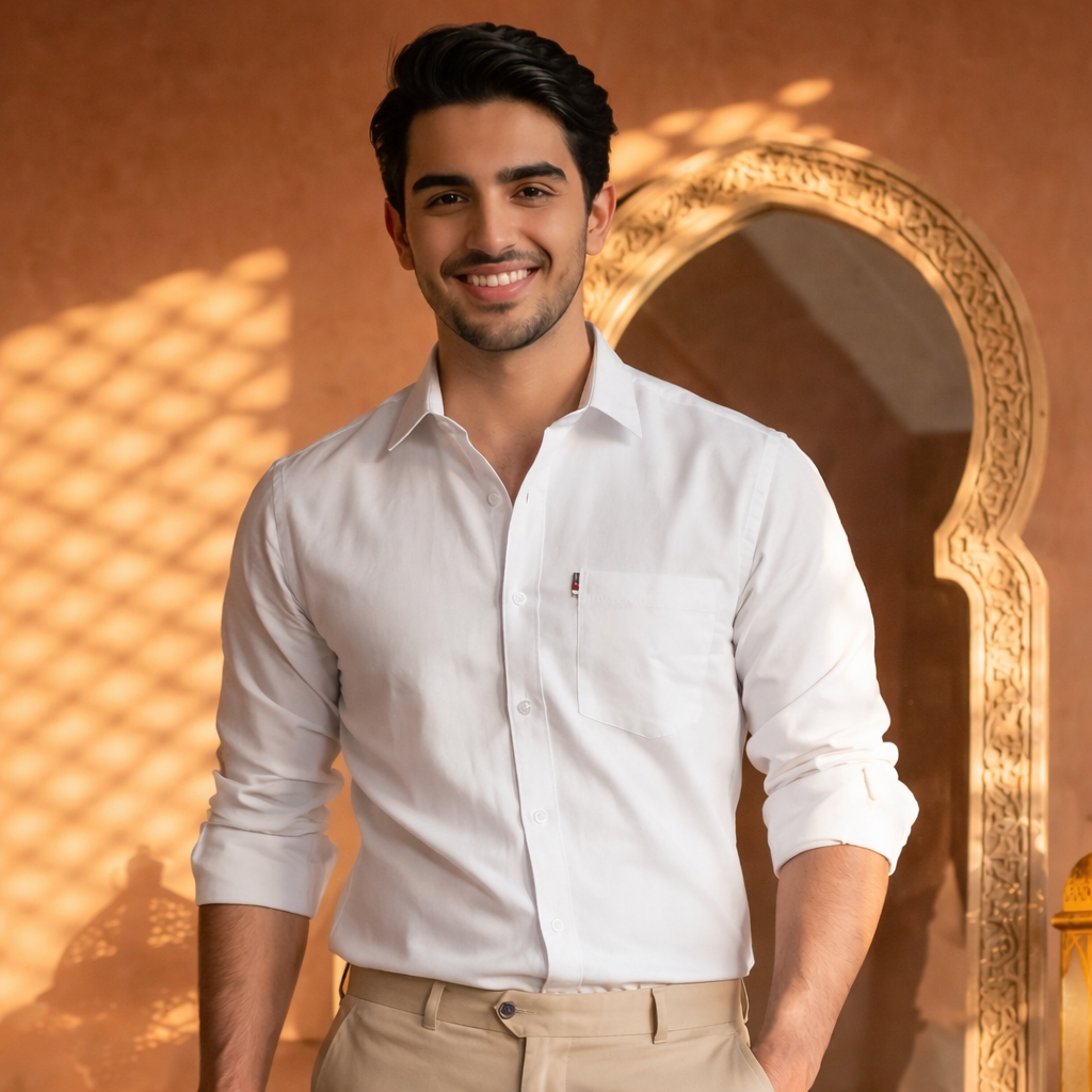 Premium Cotton Formal Shirt Combo – White & Mint (Pack of 2)