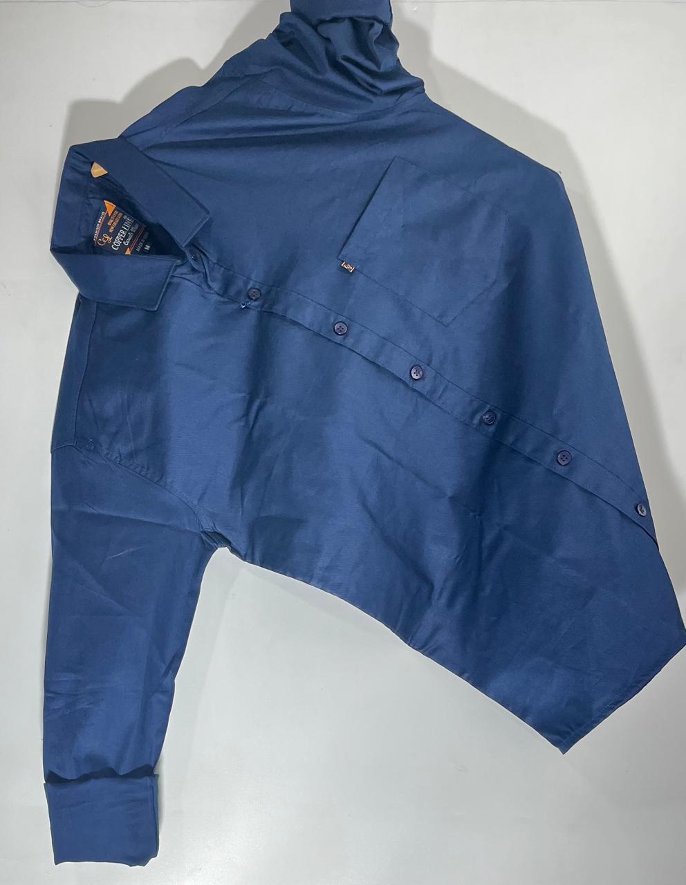 Formal Navy Blue Shirt