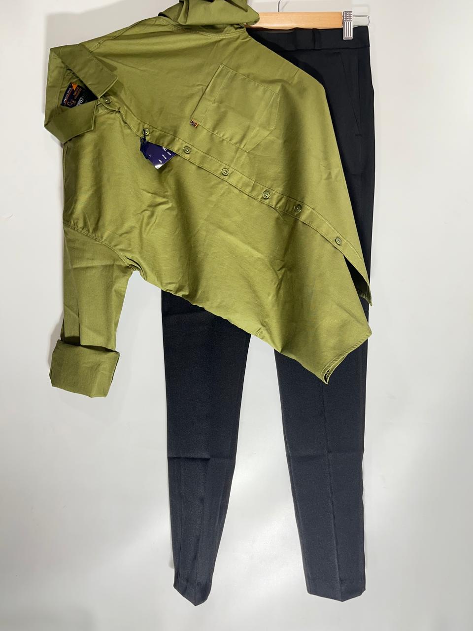 Combo Of Formal Shirt And Black Pant