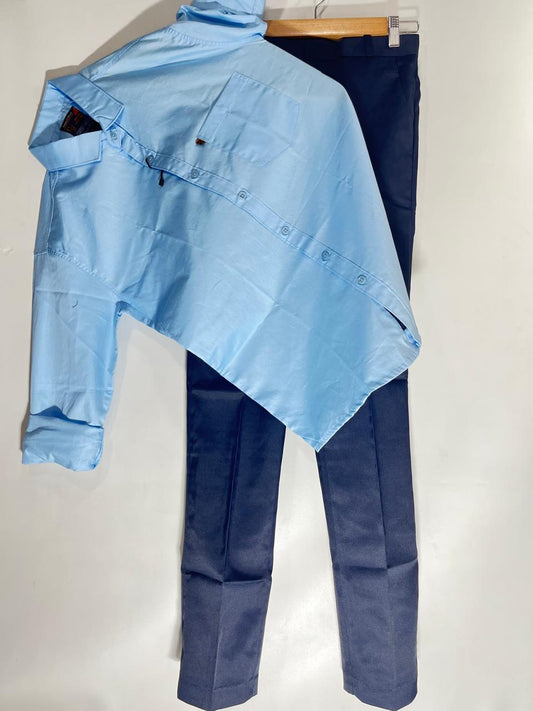 Combo Of Blue Shirt And Navy Blue Pant
