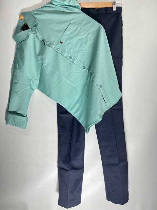 Combo Of Shirt And Navy Blue Pant