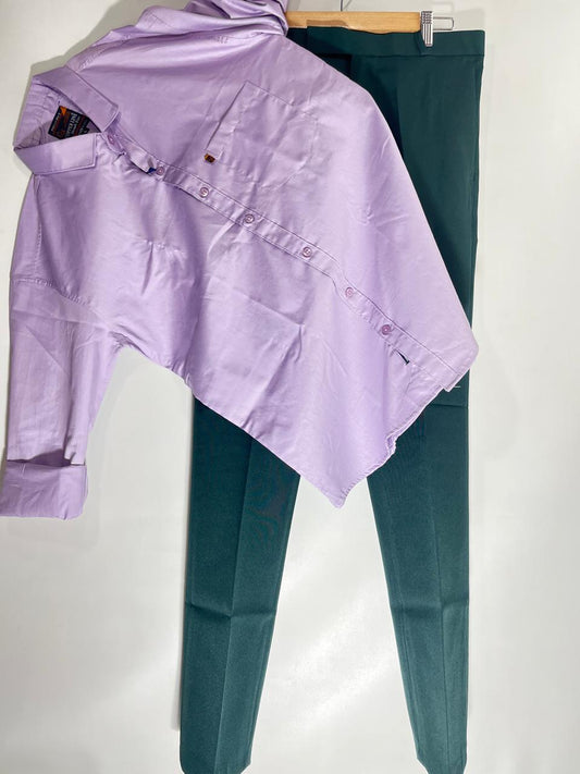 Combo Of Shirt And Bottle Green Pant