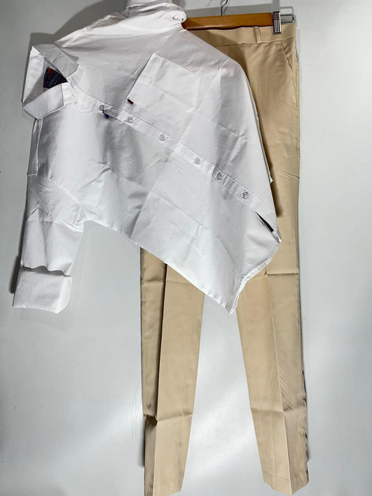 Combo Of White Shirt And Formal Pant