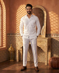 Combo Of White Shirt And White Pant