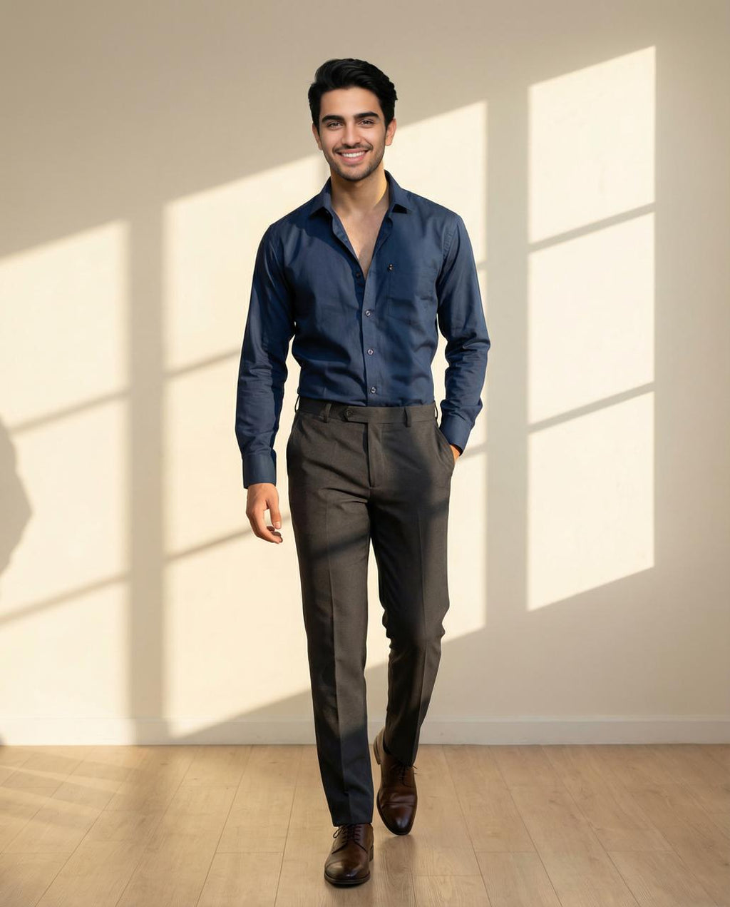Formal Navy Blue Shirt