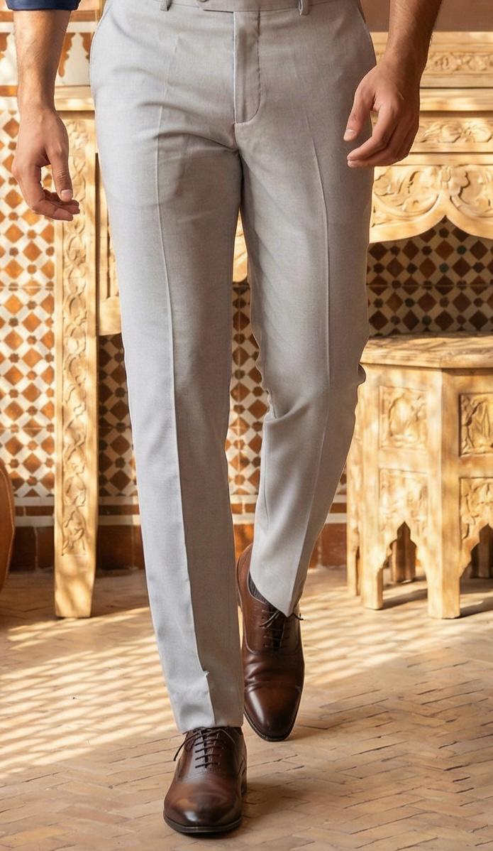 Combo Of Navy Blue Shirt And Grey Pant