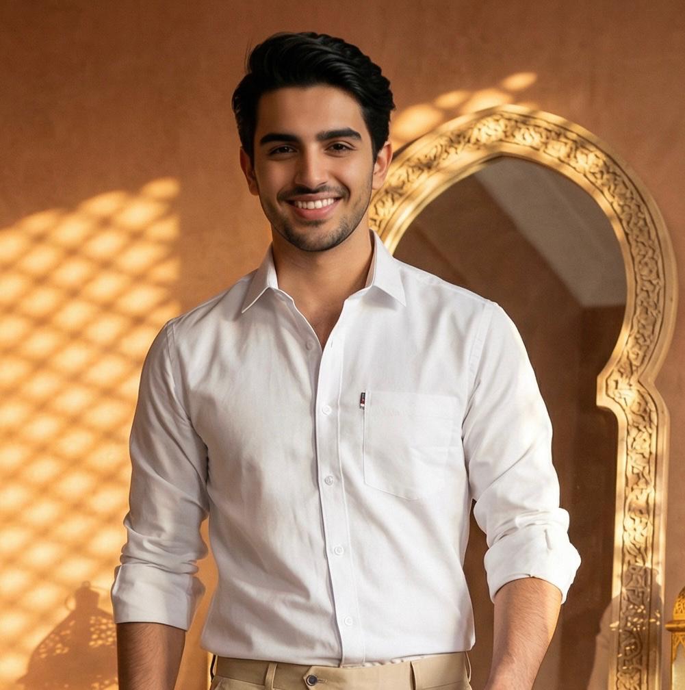 Royal White Cotton Formal Shirt