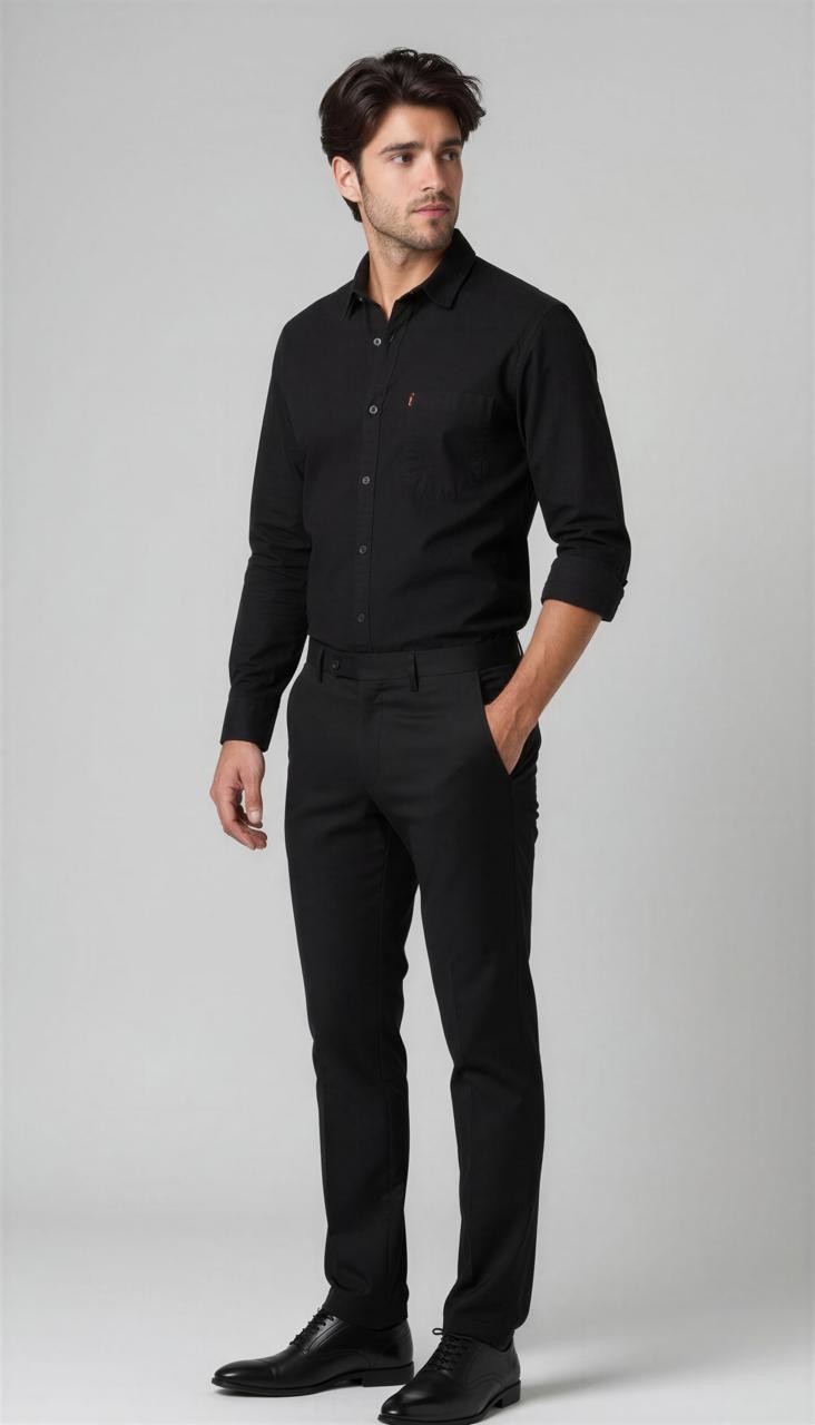 Classic Black Cotton Formal Combo