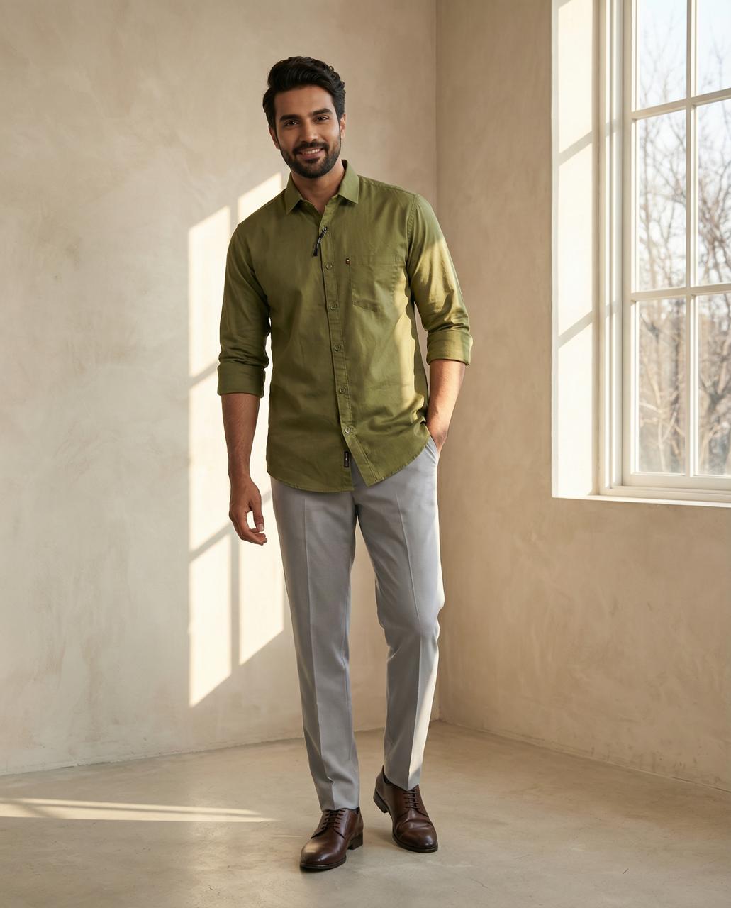 Combo Of Cotton Shirt And Formal Pant