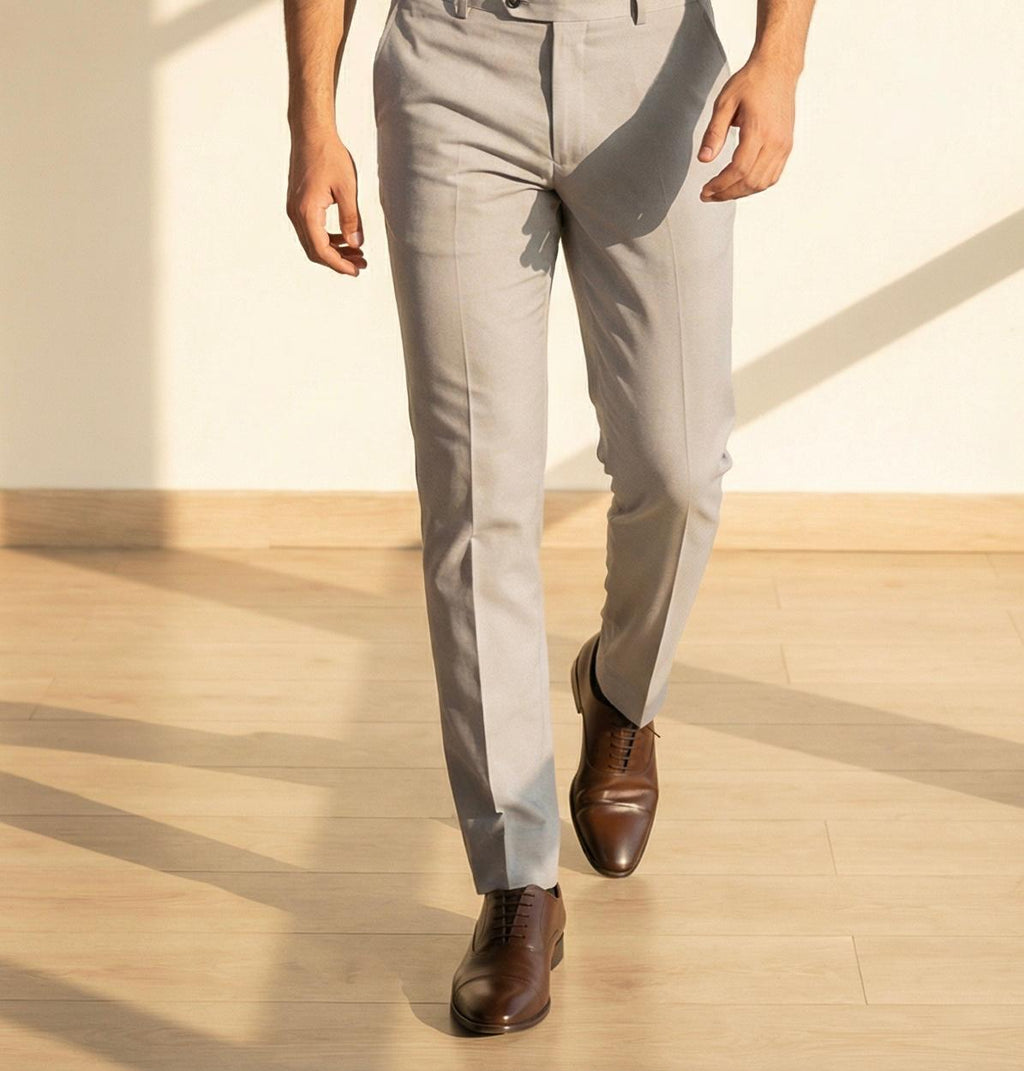 Cotton Black Formal Shirt with Grey Formal Pant – Premium Office Wear Combo