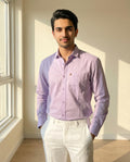 Classic Lavender Formal Shirt for Men