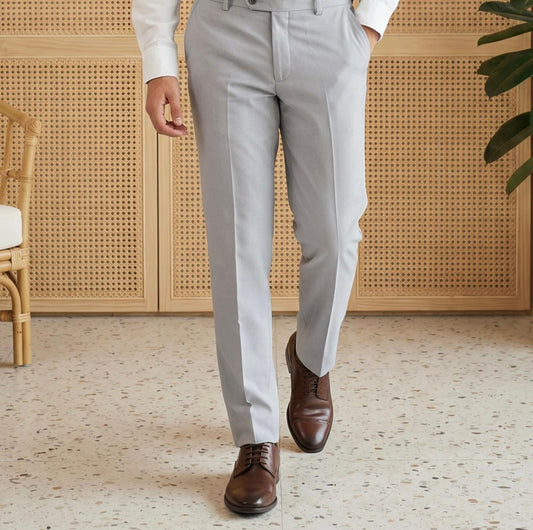 Classic Gray Formal Trousers for Men