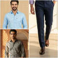 Premium Formal Wear Combo – 2 Shirts + 1 Formal Pant