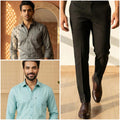 Premium Formal Wear Combo – 2 Shirts + 1 Black Formal Pant