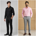 Premium Formal Combo Set – 2 Shirts & 2 Formal Pants (Pack of 2 Sets)