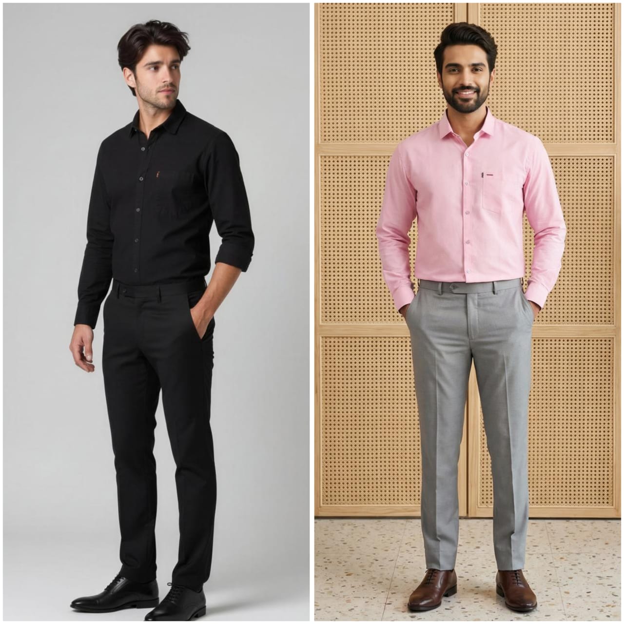 Premium Formal Combo Set – 2 Shirts & 2 Formal Pants (Pack of 2 Sets)