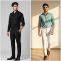 Premium Formal Combo Set – 2 Shirts & 2 Formal Pants (Pack of 2 Sets)