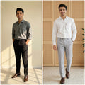 Premium Formal Combo Set – 2 Shirts & 2 Formal Pants (Pack of 2 Sets)