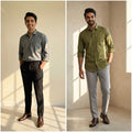 Premium Formal Combo Set – 2 Shirts & 2 Formal Pants (Pack of 2 Sets)