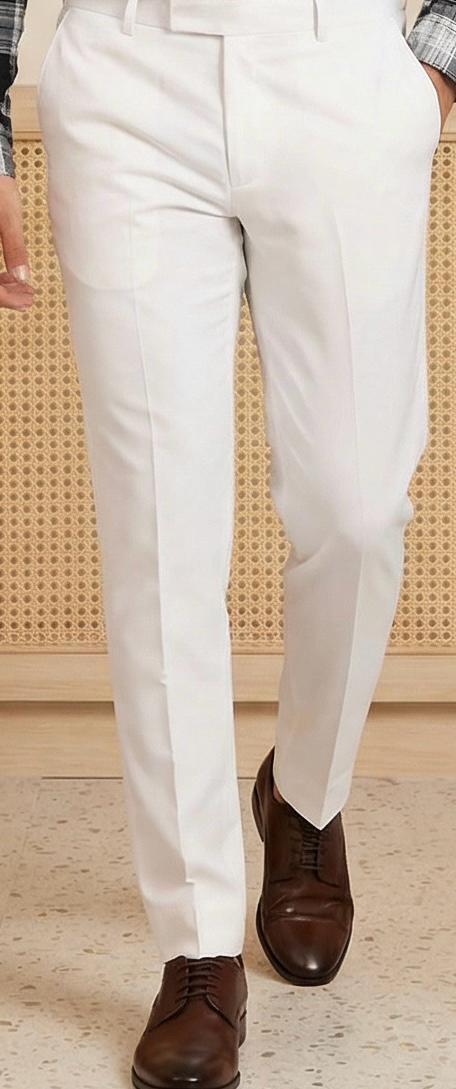 Smart Formal Combo – Black Checks Shirt with White Formal Pant