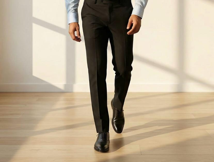 Blue Cotton Stripe Shirt & Black Cotton Premium & Elegant Formal Shirt & Pant For Men